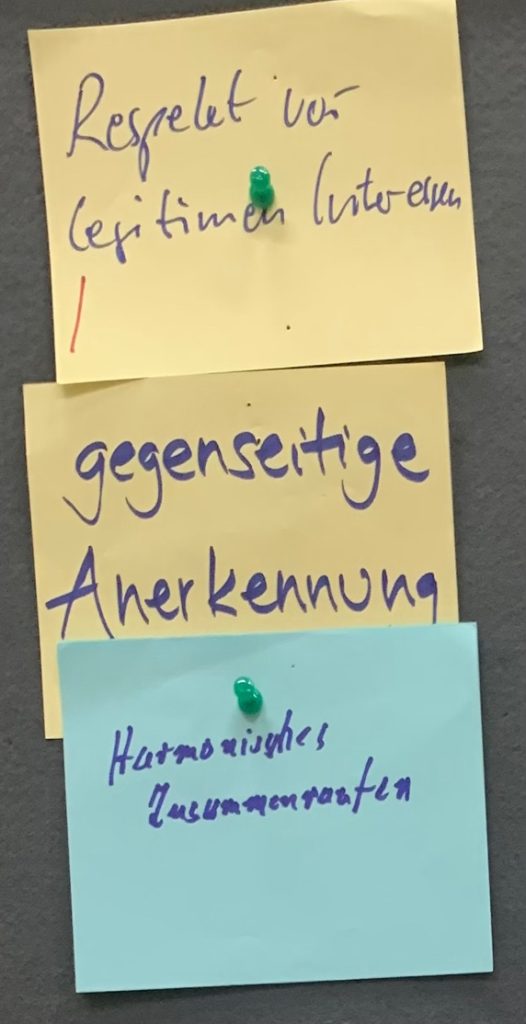 Protokoll: 1. Sitzung des Runden Tisches